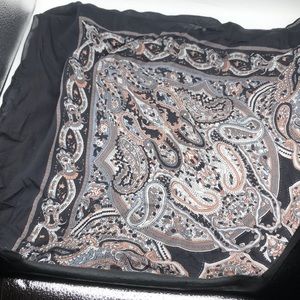 lucky brand paisley print square scarf Women’s 37” X 37”